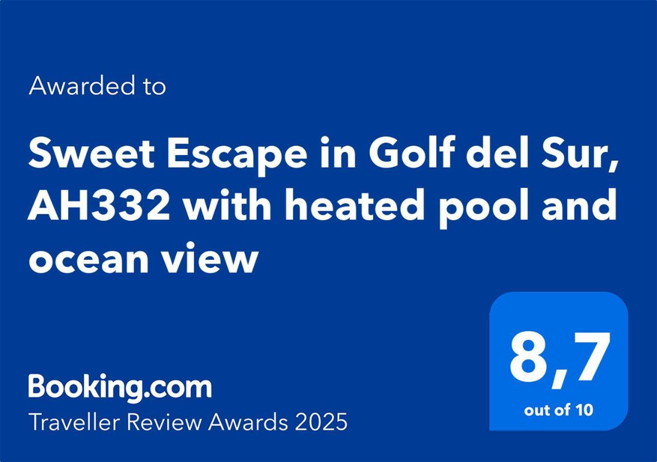 شقة Sweet Escape In Golf Del Sur, Ah332 With Heated Pool And Ocean View سان ميغيل ذي أبونا المظهر الخارجي الصورة